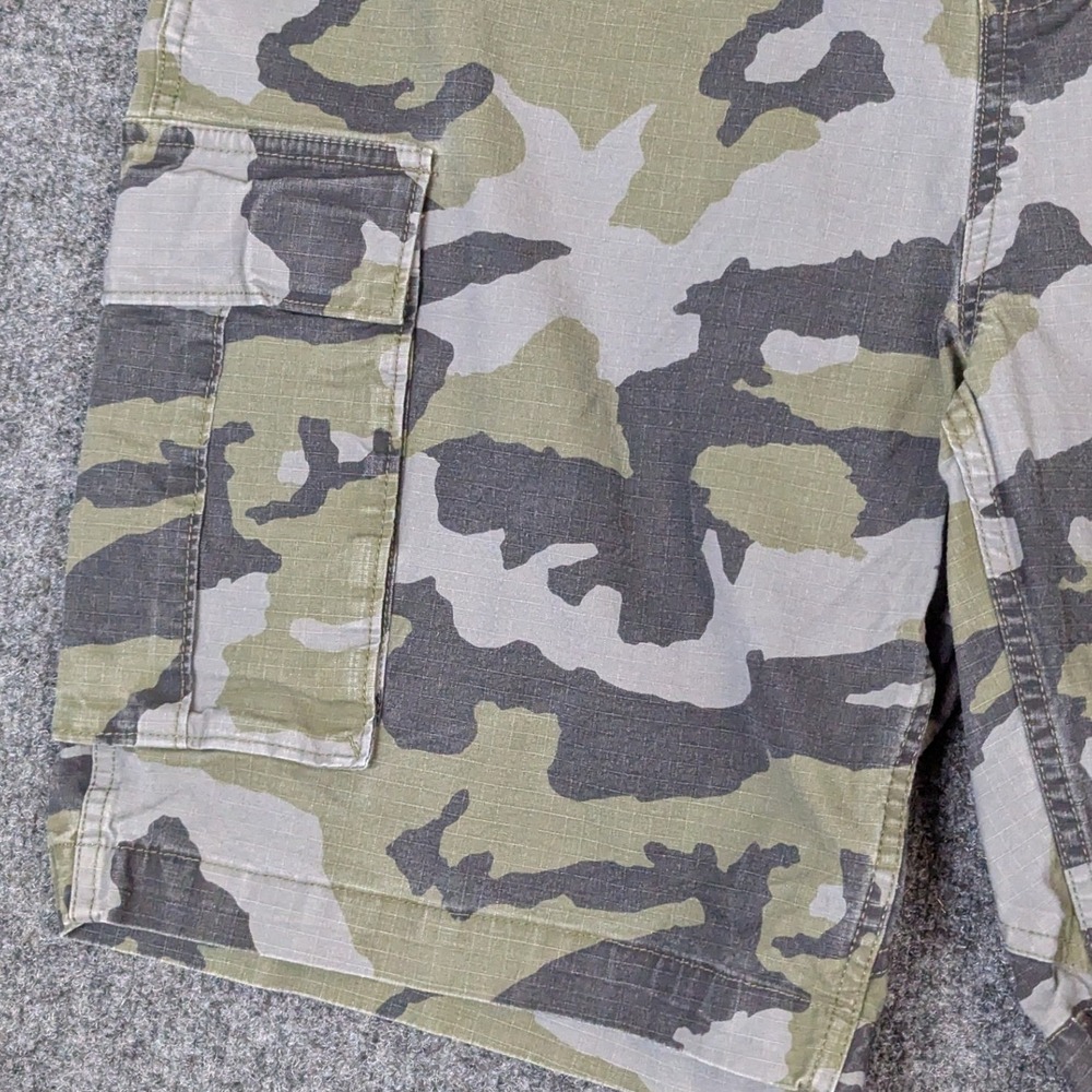 Fox Racing Mens Camo Cargo Shorts Size 38 Green Grey Ripstop Motocross MX Skater - Picture 9 of 16